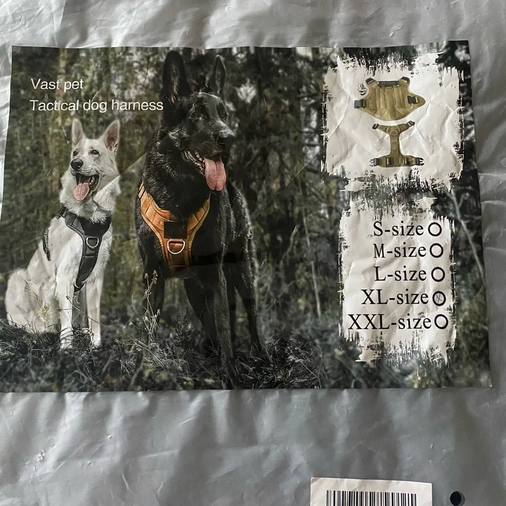 NWT-VAST PET-TACTICAL DOG HARNESS-SIZE XL